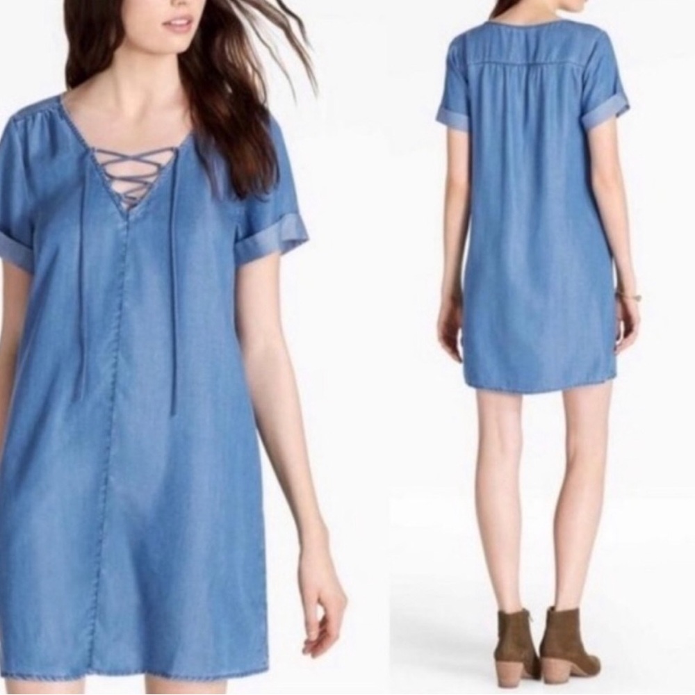 Lucky Brand Size M Chambray Dress